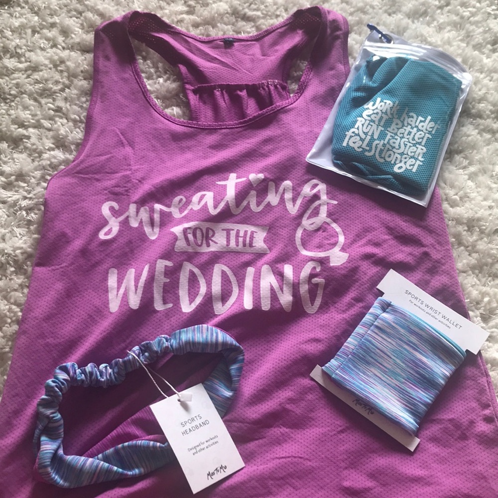 Sweating for the wedding, bride bundle!